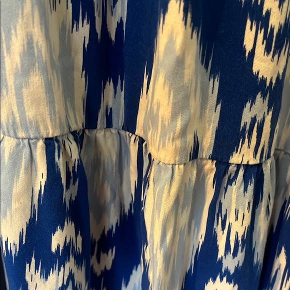 crown & Ivy Blue Patterned Women's Dress xl - Picture 7 of 7